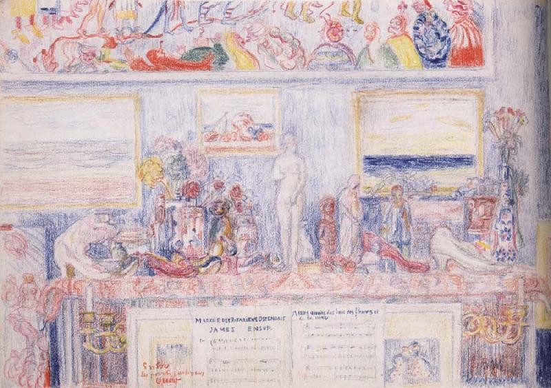 James Ensor Point of the Compass Sweden oil painting art